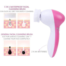 Load image into Gallery viewer, Face Massage Cleansing Brush 5 Pcs Set