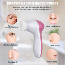 Load image into Gallery viewer, Face Massage Cleansing Brush 5 Pcs Set
